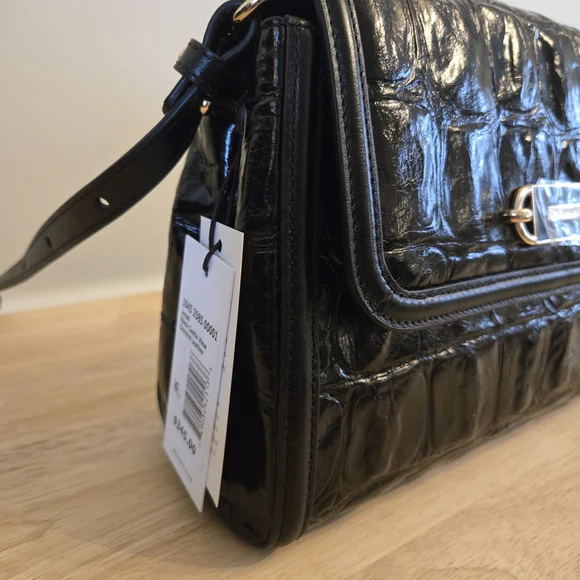 Brahmin Jenah Shoulder Bag – Black Castle View - Picture 4 of 7